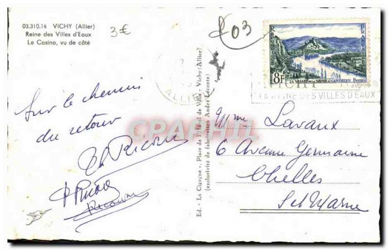 Postcard Moderne Vichy Cities Reine Des D & # 39Eaux Casino