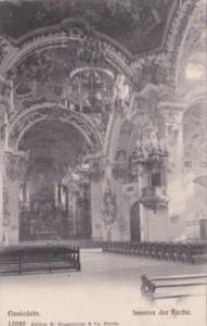 Switzerland Einsiedeln Inneres der Kirche 1905
