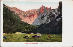 Germany Berchtesgaden Scharitzkehlalm Restaurant Vintage Postcard C218