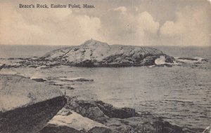 EASTERN POINT  MASSACHUSETTS~BRACE'S ROCK~E C McINTIRE PHOTO POSTCARD