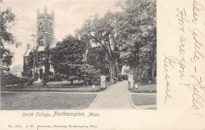 Smith College, Northampton, Mass., 1904 Postcard, Used, 4 Postal Markings