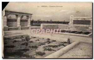 Postcard Old Cemetery Souain American Army