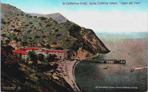 St Catherine Hotel Santa Catalina Island California Postcard C095