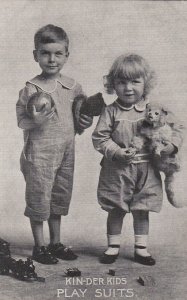 Postcard Advertising Kin-Der Kids Play Suits