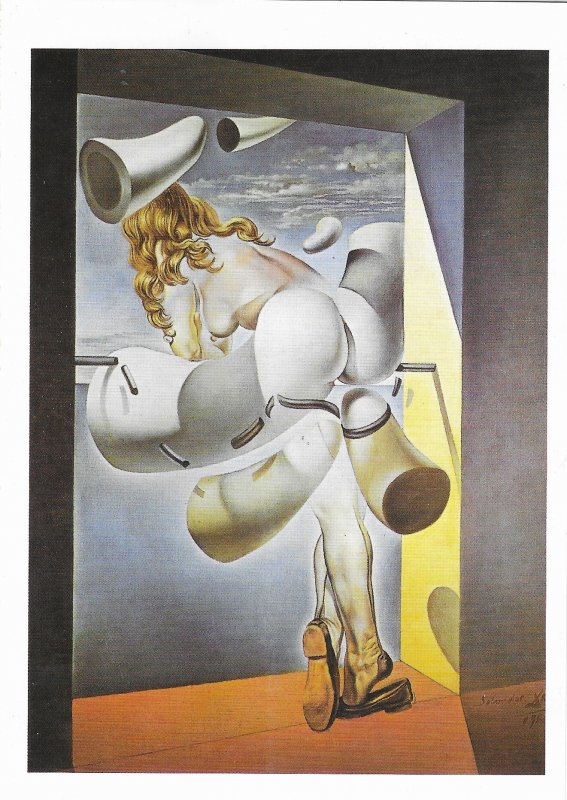 Salvador Dali Young Virgin...  1954  4.5 by 6.5 Card