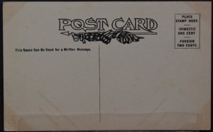 Winter - Cabin in Woods on Trail - c.1908