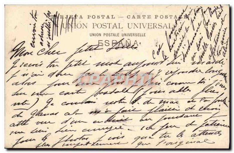 Old Postcard Fuenterrabia