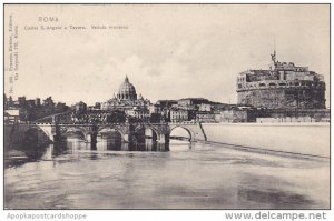 Italy Roma Rome Castel Sant'Angelo e Tevere Veduta moderna