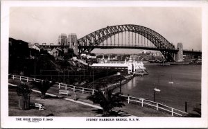 Australia The Harbour Bridge Sydney New South Wales RPPC C059