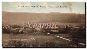 Old Postcard Giey Sur Aujon Vue Generale North West