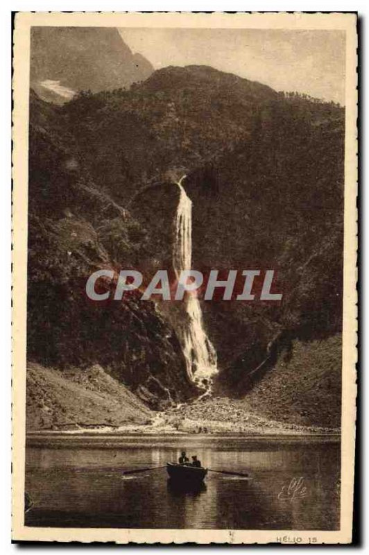 Postcard Old Ocean Pyrenees Luchon Lake Oo la Grande Cascade