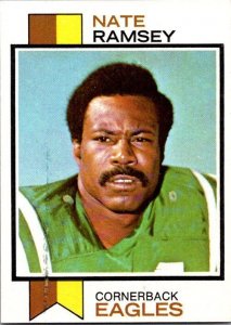 1973 Topps Football Card Nate Ramsey Philadelphia Eagles sk2433