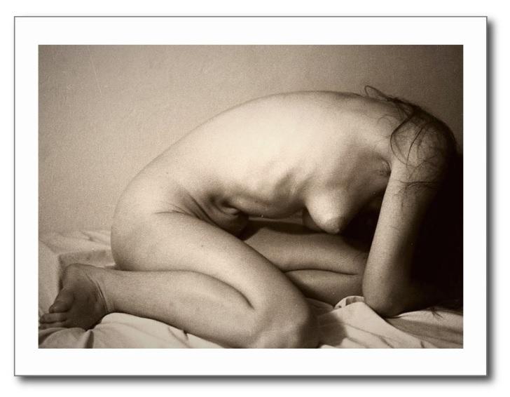 Female Nude Erotic Risque Art REPRO Vintage Postcard