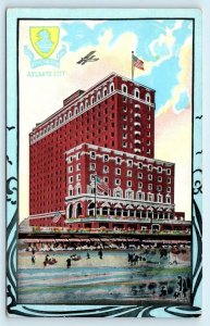 ATLANTIC CITY, New Jersey NJ ~ RITZ CARLTON HOTEL Pretty Border c1910s Postcard