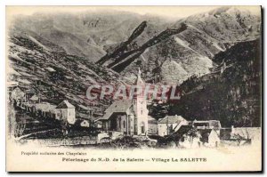 Postcard Old Pilgrimage N D Salette La Salette Village
