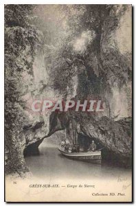 Postcard Old Aix Gresy Gorges Boat Sierroz