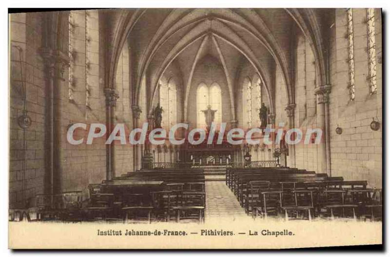 Postcard Old Institute Jeanne De France Pithiviers La Chapelle