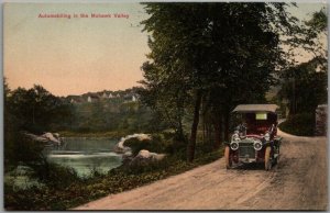 Vintage 1910s New York Greetings Postcard Automobiling in the Mohawk Valley 