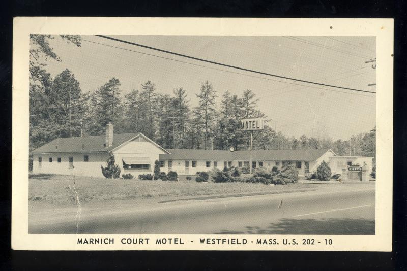 Westfield, Massachusetts/MA/Mass Postcard, Marnich Court Motel, US Route 202-10