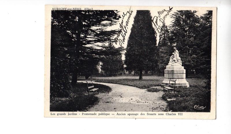 BF11678 aubigny sur nere cher les grands jardins france  front/back image