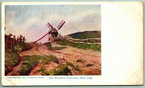 Old Mill Nantucket Massachusetts MA UNP Unused Eagle Back UDB Postcard C14