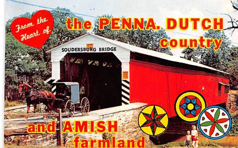 Soudersburg Bridge Pennsylvania Dutch Country, USA 1970 