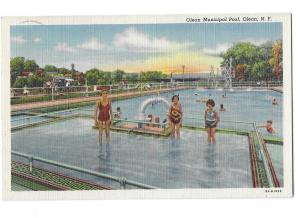 Olean Municipal Pool Olean New York Mailed 1950