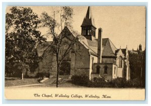 1911 The Chapel, Wellesley College, Wellesley, Massachusetts MA Antique Postcard