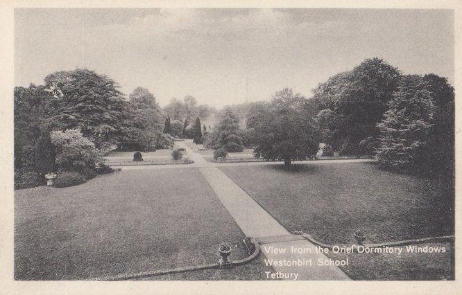 Westonbirt School Main Dormitory Window Tetbury Gloucester Old Postcard