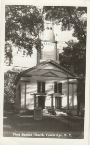 RP: CAMBRIDGE , New York , 1940s ; First Baptist Church