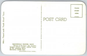 Maui Hawaii 1970s Postcard Haleakala Crater