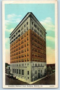 1940 Monroe Louisiana Vintage Postcard Ouachita National Bank Building Street