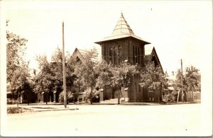 Vtg 1930s Presbyterian Church Jamestown North Dakota ND RPPC Real Photo Postcard