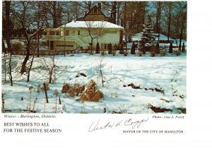 Victor Copps Hamilton Mayor, Best Wishes Festive Season, Ontario, The Spectator