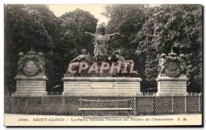 Postcard Old Saint Cloud Park Old Pediment From the Palace of & # 39industrie