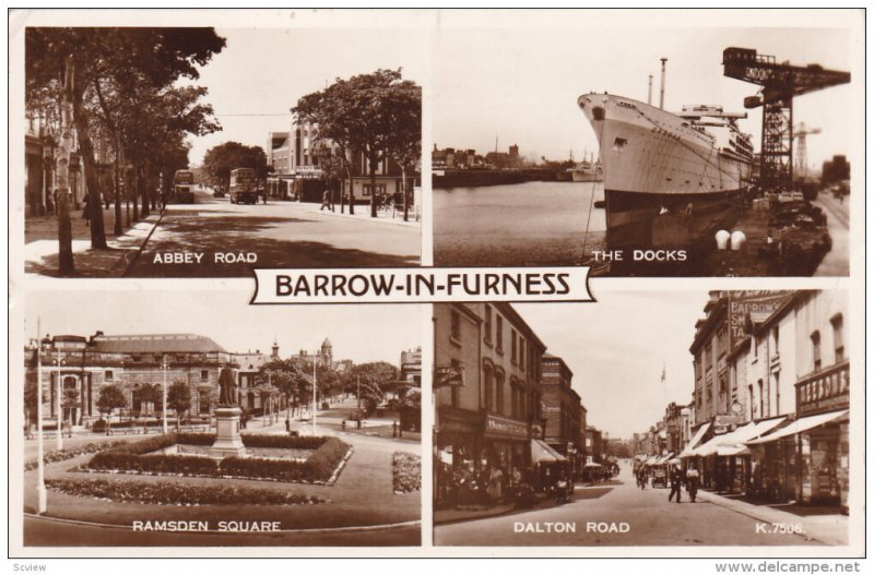 RP: ALDEBURGH , England , PU-1955 ; 4-view postcard