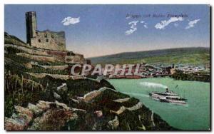 Postcard Old Ruin Bingen min Ebrenfels