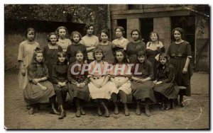 PHOTO CARD Internat d & # 1920 Girls 1919 39Angers