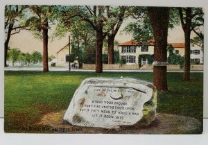 Line of the Minute Men Lexington Green Massachusetts Postcard C13