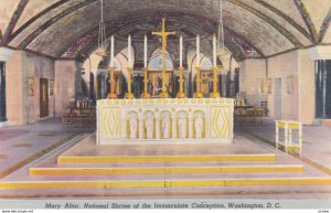 WASHINGTON D.C., 1930-40s; Mary Altar, National Shrine of the Immaculate Conc...