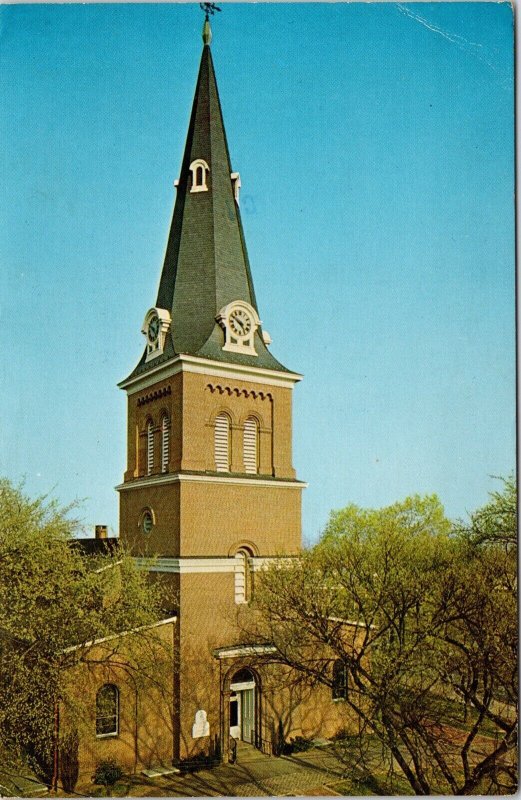 St Annes Episcopal Church Circle Annapolis Maryland Birds Eye View Postcard 