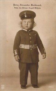 Real Photo, RPPC,c.'20, Young Prince Alexander Ferdinand, Prussia, Old Post Card