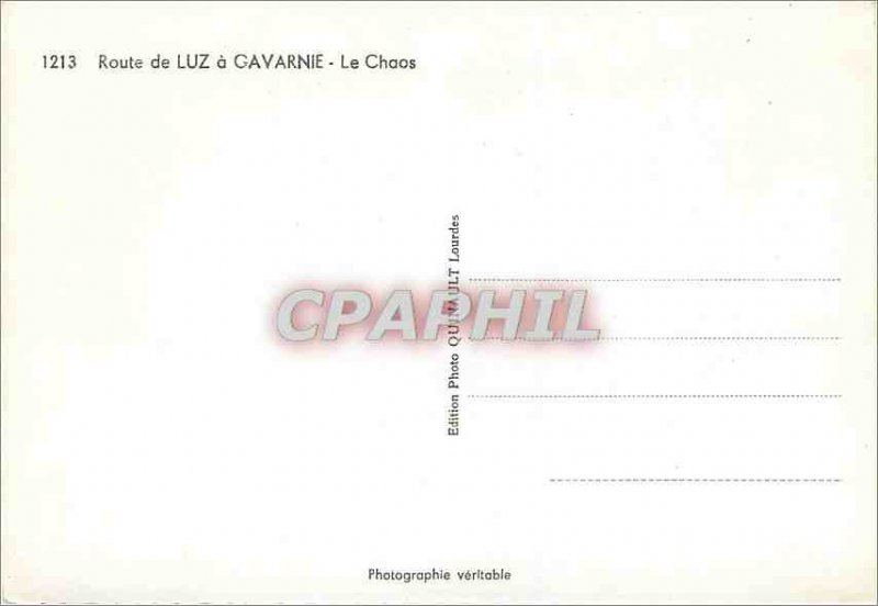 Modern Postcard 1213 luz de gavarnie road chaos