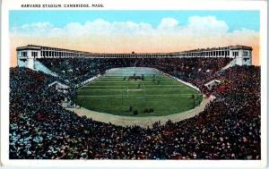 CAMBRIDGE, MA Massachusetts   HARVARD  STADIUM   c1920s   Postcard