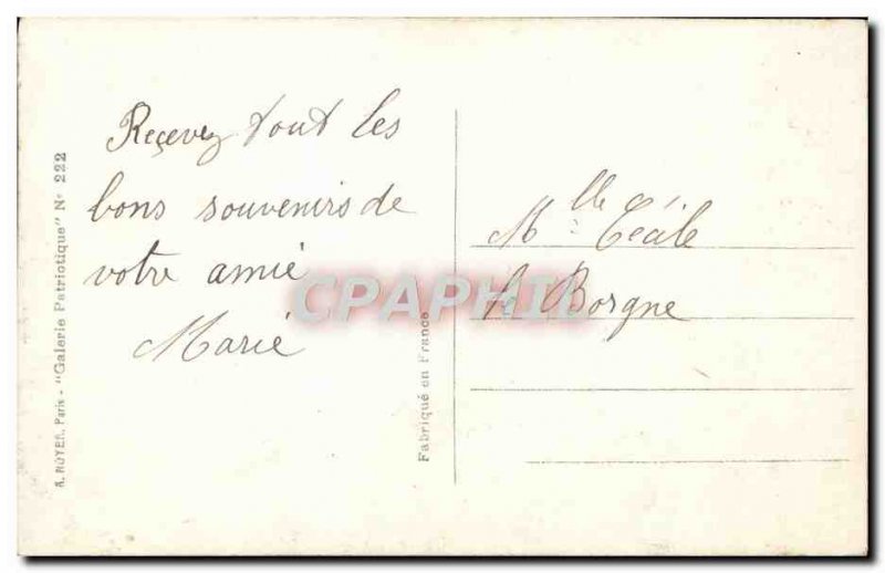 Old Postcard Happy mother pain