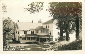 Postcard 1950 New Hampshire George's Mills Russell's Inn occupational NH24-2973