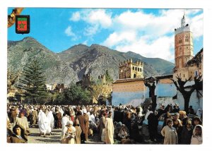 North Africa Morocco Chaouen Bathing Ground Grande Mosque Islam Postcard 4X6