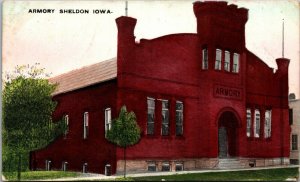 Postcard Armory in Sheldon, Iowa~131902