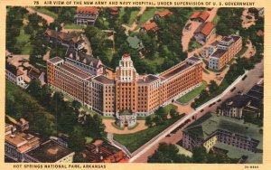 Vintage Postcard New Army & Navy Hospital Hot Springs National Park Arkansas AR