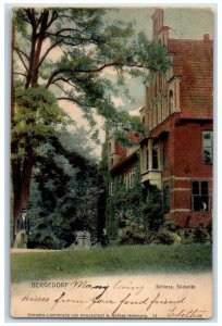 1902 Bergedorf Castle South Side Hamburg Germany Posted Antique Postcard